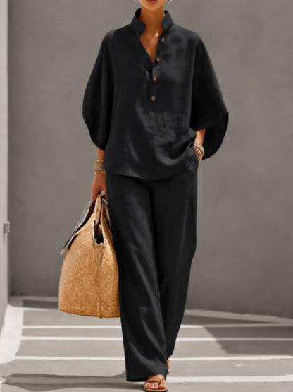Ensemble Femme Élégant en Lin – Chic & Confort