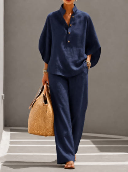 Ensemble Femme Élégant en Lin – Chic & Confort