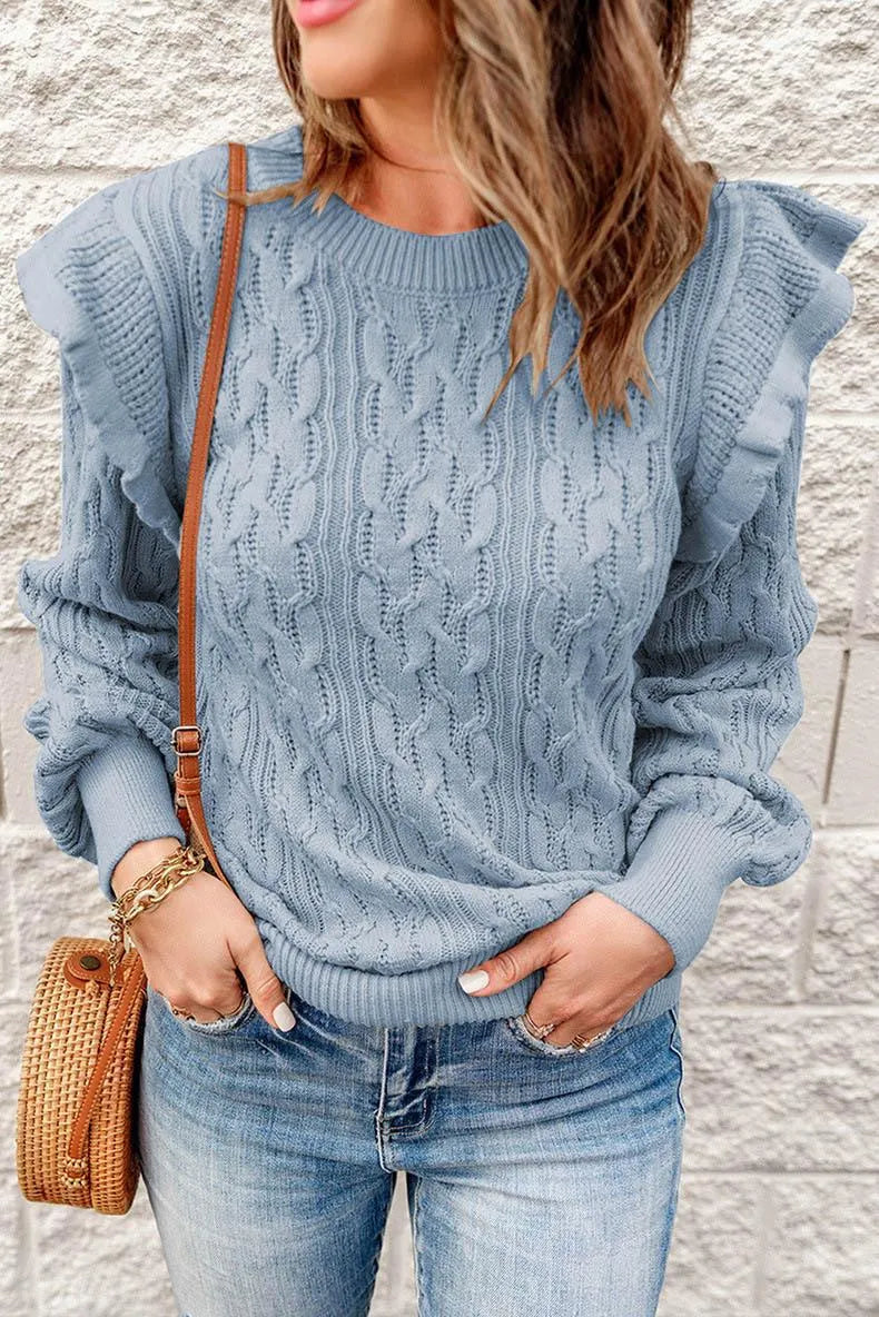 Pull élégant en maille structurée