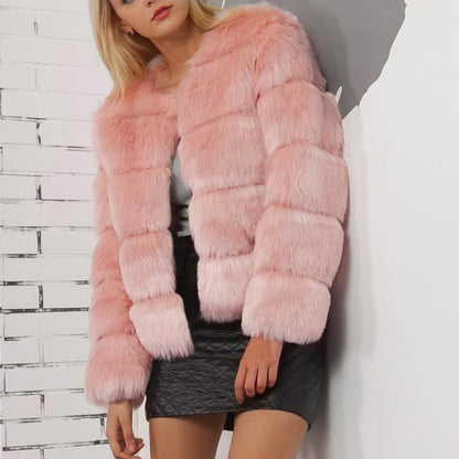 Veste en fausse fourrure - Élégance d'hiver