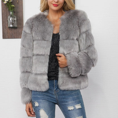 Veste en fausse fourrure - Élégance d'hiver