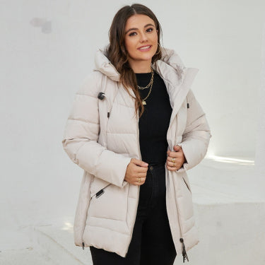 Doudoune Femme Hiver Premium à Capuche - Choude, Élégente & Confortable
