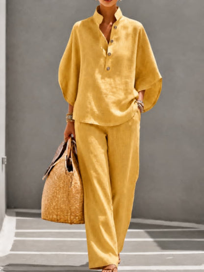 Ensemble Femme Élégant en Lin – Chic & Confort