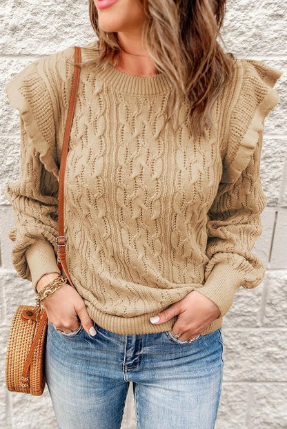 Pull élégant en maille structurée